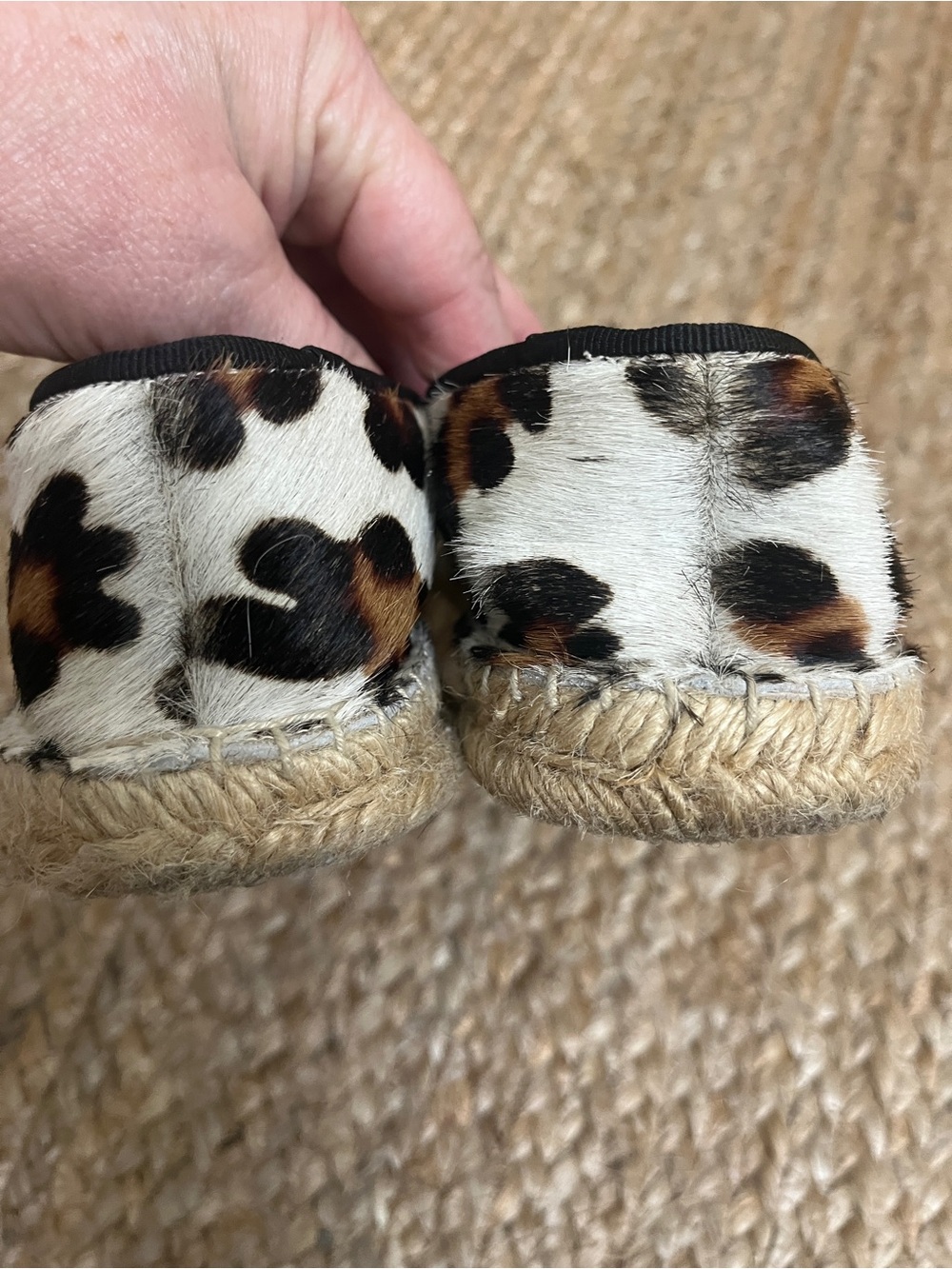 Elyse Walker Los Angeles White Leopard Calfhair Dee Espadrilles 37 - Picture 13 of 17